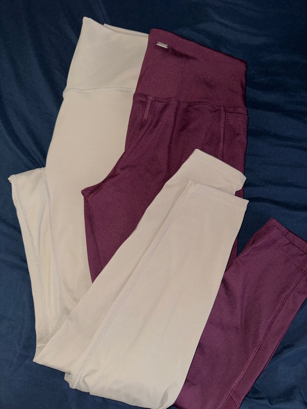 PINK Victoria's Secret Cozy Leggings in Deep Plum